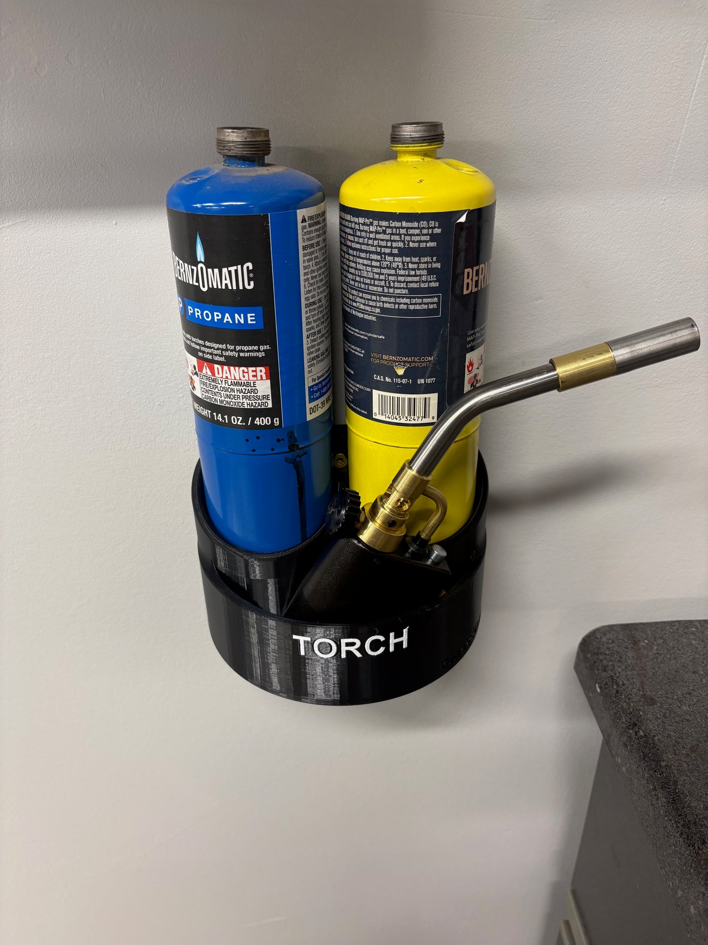 Wall mount Torch & tank holder